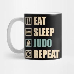 Eat Sleep Judo Repeat - Funny Judo Lovers Gift Mug